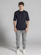 Elastic Trousers in Loose Fit Grey
