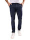 Chino Trousers Slim Fit Navy Blue