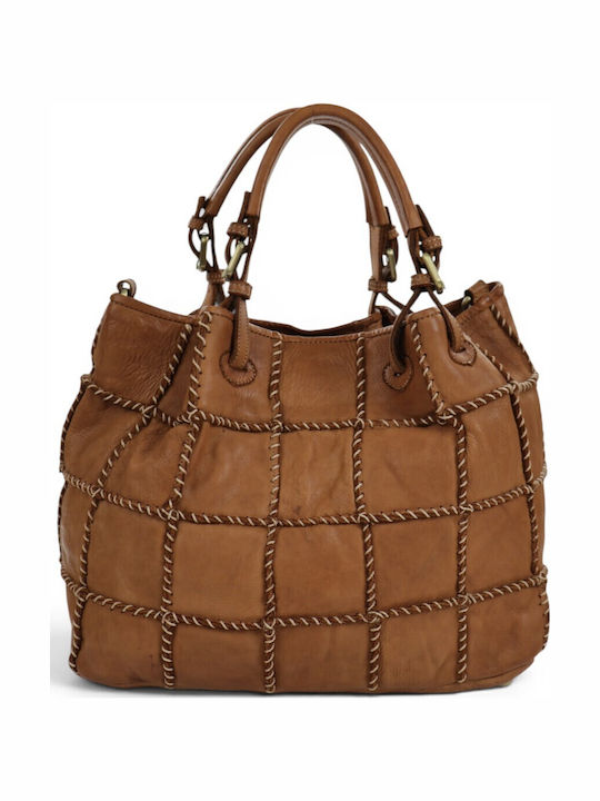 Passaggio Leather Leder Damenhandtasche Tabac B...