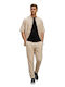 Trousers Set in Loose Fit Beige