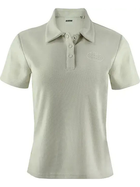 Guess Damen Polo Bluse Beige