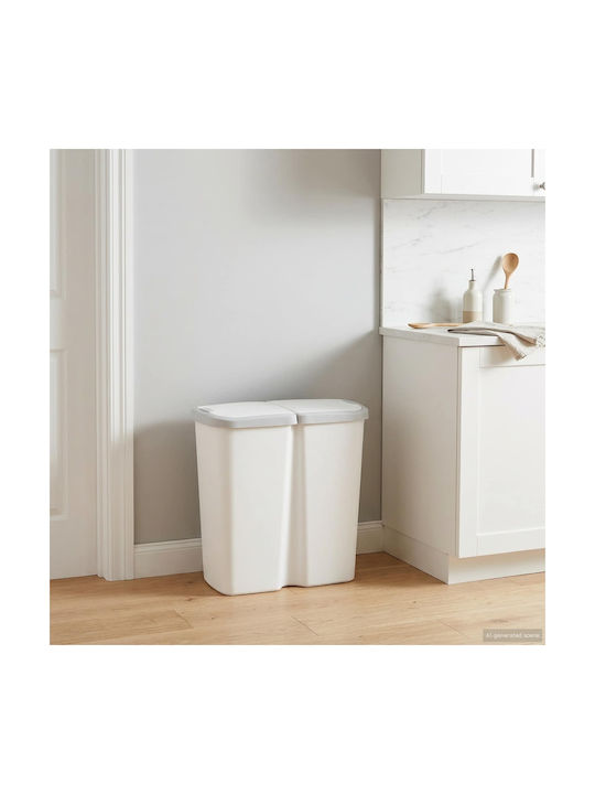 vidaXL Büromülleimer Weiß 28x51x48,5cm vidaXL Büromülleimer Weiß 28x51x48,5cm