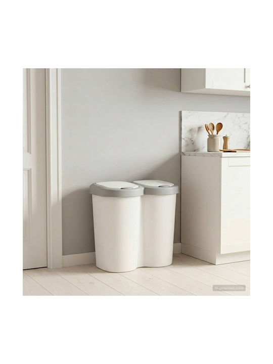 vidaXL Büromülleimer Weiß 30x46,5x49,5cm vidaXL Büromülleimer Weiß 30x46,5x49,5cm