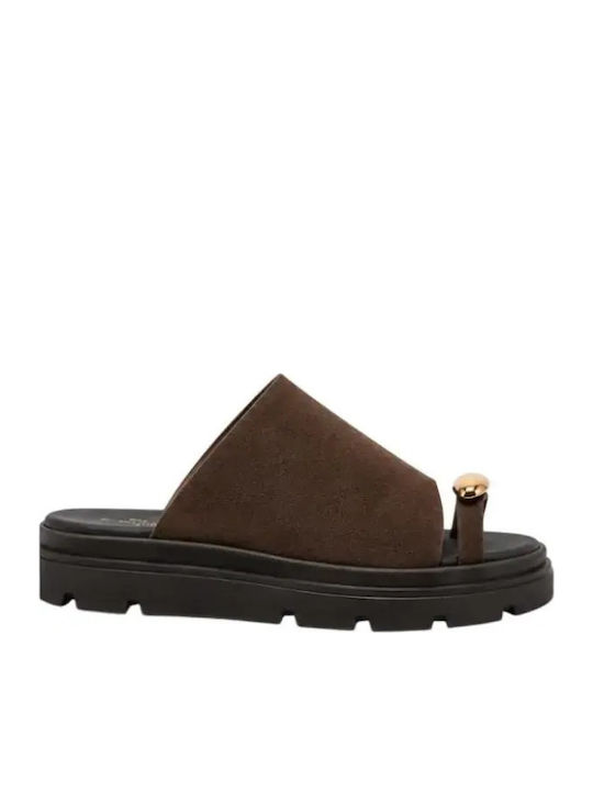 Women's Flat Sandals Brown
