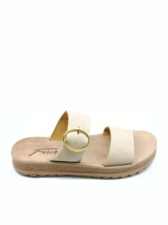 Sandale Casual Damă Din Piele Bej