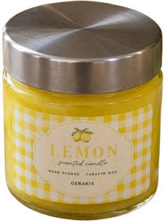 Candle Light Aromatisches Kerze im Gefäß mit Zitronen Parfüm 100g