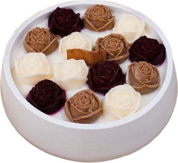 Candle Light Aromatisches Soja-Kerze im Gefäß mit Rose Parfüm 18,5x18,5cm 004284KAF