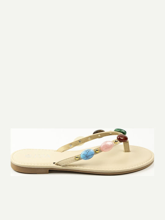 Fshoes Women's Flat Sandals Beige