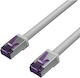Shiverpeaks S/FTP Kat.6a Gigabit Netzwerkkabel Ethernet 1,5m Graues
