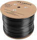 Lanberg S/FTP Cat.7 (10Gbps) Καλώδιο Δικτύου Ethernet εξωτερικού χώρου 305m Μαύρο