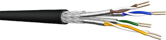 Draka S/FTP Cat.7 (10Gbps) Network Cable Ethernet 100m Black