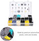 Set of 730 Car Plastic Retaining Clips Organizer Box Ez0903