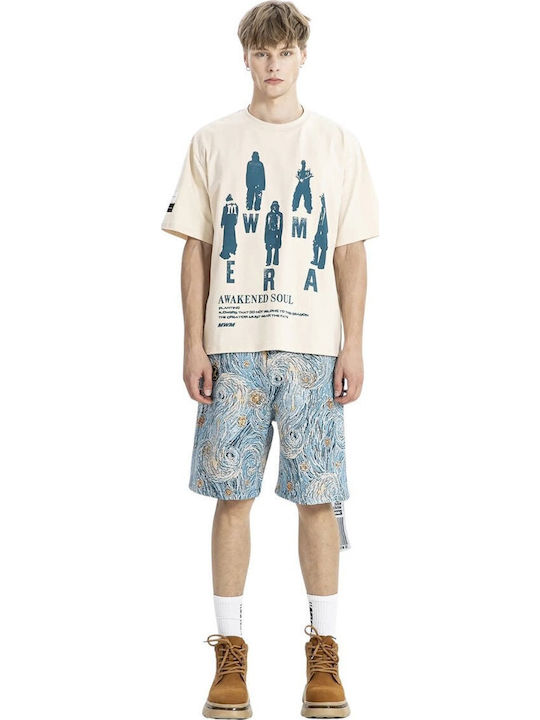 Mod Wave Movement Men's Denim Bermuda Blue