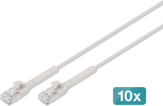 Digitus Директно Свързване На Мед Cat.6a (Gigabit) Мрежов Кабел Ethernet 0.5м Сив 10 Бройки