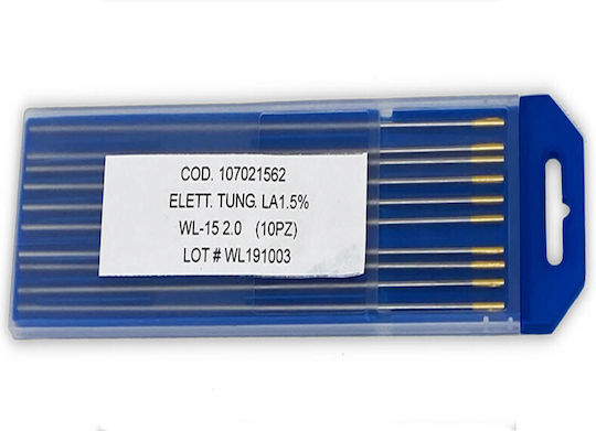 Tig Tungsten Electrodes 1.6mm Gold Tip Arroweld Pack 10 Pieces 107021551.10
