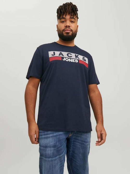 Jack & Jones Crew Neck T-Shirt Marineblau