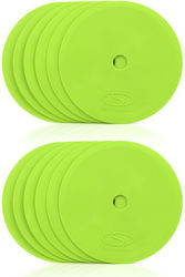 Flat Field Markers Round 15 Cm 12x Green Smj Sport Zpo-g Green