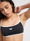 Essentials Essentials Bikini Top A Cup με Ενίσχυση Γκρι