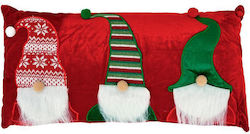 Weihnachtsdekoratives Kissen "Heiliger Bischof" Fylliana Fl012 Rot-Grün-Weiß 30x60cm