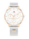 Tommy Hilfiger Tea Ανδρικό Ρολόι 36mm Μπαταρίας με Ασημί Μεταλλικό Μπρασελέ