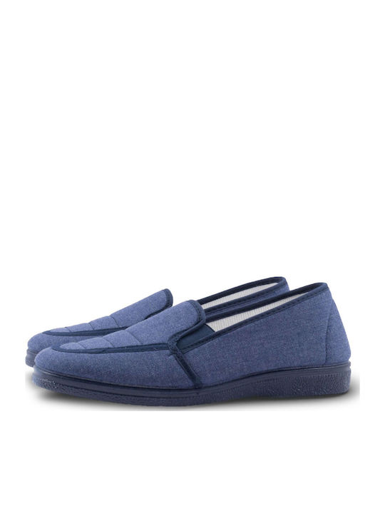 Winter Men's Blue Slippers