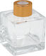 Glass Bottle Aromatic Room 110 Ml 5.5x5.5x7.8 Cm Gold Cap Keskor 62569