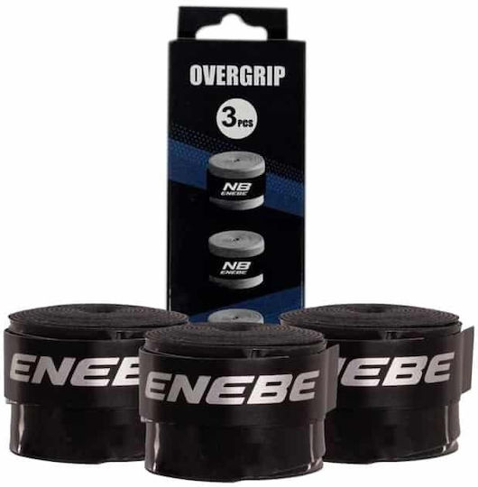 Enebe Smooth Overgrip – Padel Συσκευασία 3 Τμχ Μαύρο
