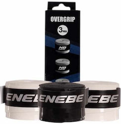 Enebe Smooth Overgrip Padel Със Опаковка 1 Брой Черен 2 Броя Бял