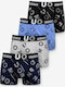 Herren Boxershorts Mehrfarbig 4er Pack