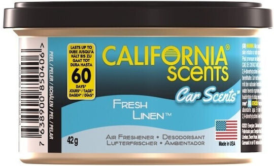 California Scents Car Air Freshener Fresh Linen Chewing Gum