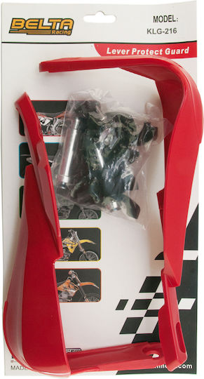 Roc Protective Motorcycle Handguards Belta In Red Color