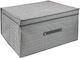 Keskor Clothes Storage Box In White Colour 50x4...
