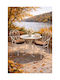 SteweHome Garden Chair Cushion Round Brown 40x40cm