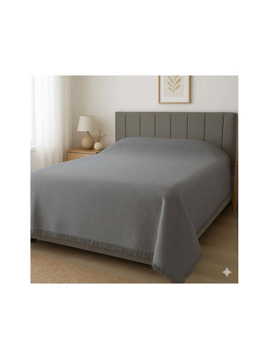 SteweHome Pique Double Blanket 200x230cm Grey