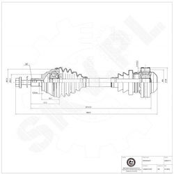 Ημιαξόνιο Audi A3 Q3 Seat Altea Xl Skoda Octavia Superb Yeti Vw Caddy Golf V Passat Εμπρός Δεξιά 1k0407272cr