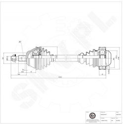 Jumătate De Axă Audi A3 Tt Scaun Leon Skoda Octavia I Vw Bora I Golf Iv Față Dreapta 1j0407272aa