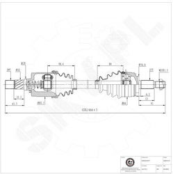 Ημιαξόνιο Opel Vivaro A Renault Trafic Ii Εμπρός Αριστερό 4417911 Ημιαξόνιο Opel Vivaro A Renault Trafic Ii Εμπρός Αριστερό 4417911
