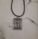 Pendant Talisman Virgin Mary Saint Christopher Black Cord
