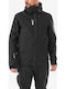 Herren Jacken Hardshell Wasserdicht und Winddicht Schwarz