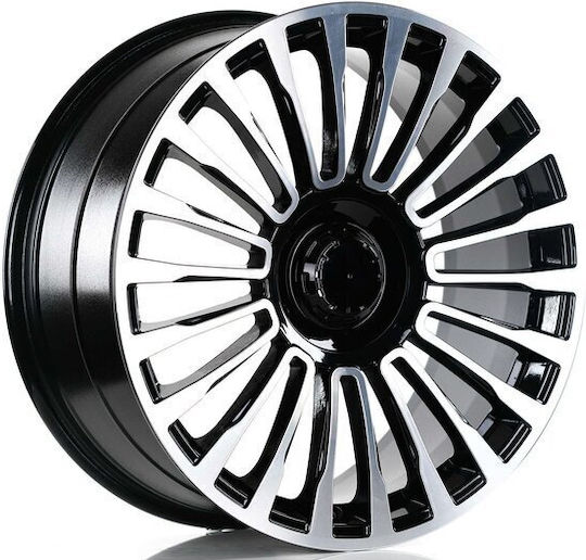 Mercedes-Benz Ζάντες Αλουμινίου Αυτοκινήτου ET48 Black Face Machined