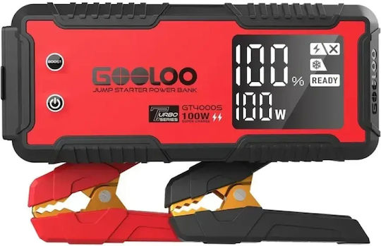 Gooloo Portable Car Battery Starter 5000mAh with Power Bank / USB / Flashlight 12V