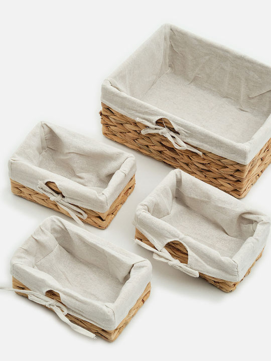 SteweHome Wicker Brown Laundry Basket