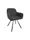 Kinuz Dining Chairs with Fabric Upholstery Grey 2 pcs 55x60x86cm