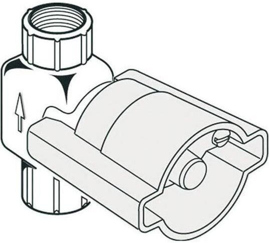 Ideal Standard Built-in Faucet Mixer for Shower 2 Exits Silver