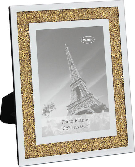 Keskor Fotorahmen Glas mit Goldrahmen