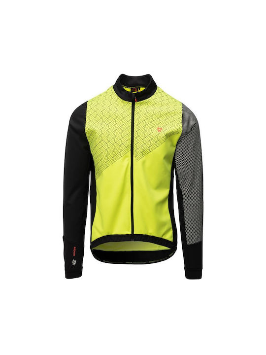 Radvik Men's Cycling Windbreaker Jacket Long Sleeve Black