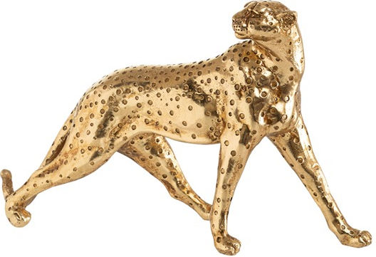 Polyester Golden Leopard 27.5x9x17.5cm