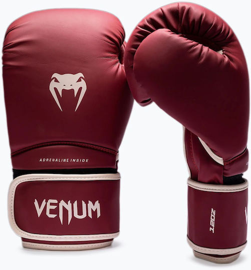 Venum Boxhandschuhe aus Kunstleder für Wettkampfhandschuhe Rote