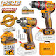 Ingco CKLI20277E Drill Driver & Impact Screwdriver Brushless 20V with 2 Batteries 2Ah and Case