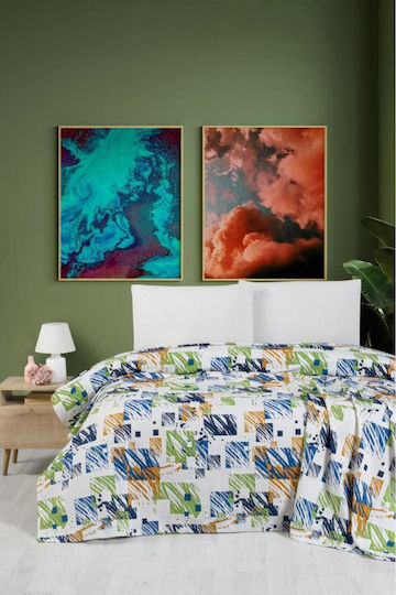 SteweHome Κουβέρτα Πικέ Μονή 170x230εκ. Γκρι